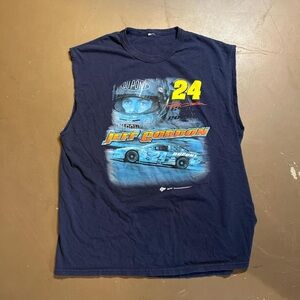 Jeff Gordon Navy Blue Sleeveless Men's Shirt
